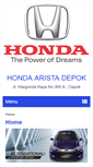 Mobile Screenshot of dealerhondadepok.com